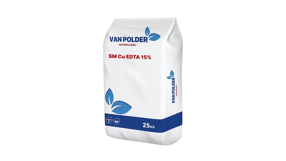 Cu-EDTA provides copper for lignin synthesis, enzyme activity, and other plant physiological processes